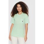 Zielone Koszulki polo damskie z krótkimi rękawami marki Carhartt WIP w rozmiarze XS 
