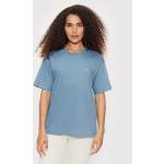 Niebieskie Koszulki polo damskie z krótkimi rękawami marki Carhartt WIP w rozmiarze S 