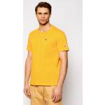 Przecenione Pomarańczowe Koszulki sportowe męskie z krótkimi rękawami marki Champion w rozmiarze L 