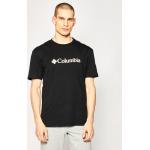 Przecenione Czarne Koszulki sportowe męskie z krótkimi rękawami marki Columbia w rozmiarze S 