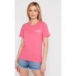 Przecenione Różowe Koszulki polo damskie z krótkimi rękawami marki Converse w rozmiarze L 