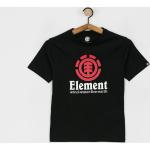 Przecenione Czarne Koszulki dziecięce z krótkim rękawkiem bawełniane marki Element 