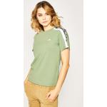 Przecenione Zielone Koszulki polo damskie z krótkimi rękawami marki Fila w rozmiarze M 