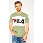 Przecenione Zielone Koszulki sportowe męskie z krótkimi rękawami marki Fila w rozmiarze XS 