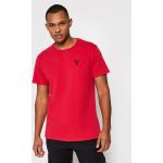 Przecenione Czerwone Koszulki polo męskie z krótkimi rękawami marki Guess w rozmiarze S 