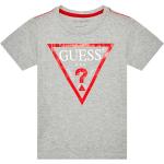 Przecenione Szare Koszulki dziecięce z krótkim rękawkiem marki Guess 