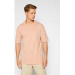 Przecenione Różowe Koszulki oversize męskie z krótkimi rękawami marki IMPERIAL w rozmiarze M 