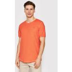 Przecenione Pomarańczowe Koszulki polo męskie z krótkimi rękawami dżinsowe marki Joop! w rozmiarze XL 