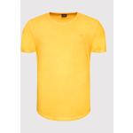 Przecenione Żółte Koszulki polo męskie z krótkimi rękawami dżinsowe marki Joop! w rozmiarze M 