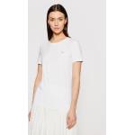 Przecenione Białe Koszulki polo damskie z krótkimi rękawami marki Lacoste w rozmiarze S 