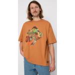 Przecenione Pomarańczowe Koszulki z nadrukiem męskie z krótkimi rękawami bawełniane marki LEVI´S GRAPHIC w rozmiarze L 