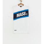Białe Koszulki męskie z krótkimi rękawami bawełniane marki Mass w rozmiarze 3 XL 