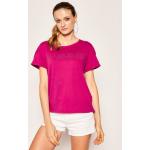 Przecenione Różowe Koszulki polo damskie z krótkimi rękawami marki NAPAPIJRI w rozmiarze S 