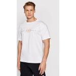 Przecenione Białe Koszulki sportowe męskie z krótkimi rękawami marki New Balance w rozmiarze M 