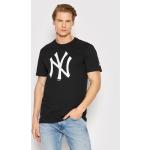 Przecenione Czarne Koszulki sportowe męskie z krótkimi rękawami marki New Era w rozmiarze S New York Yankees 