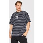 Przecenione Granatowe Koszulki oversize męskie z krótkimi rękawami marki New Era w rozmiarze M New York Yankees 