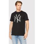 Przecenione Czarne Koszulki sportowe męskie z krótkimi rękawami marki New Era w rozmiarze M New York Yankees 