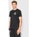 Przecenione Czarne Koszulki sportowe męskie z krótkimi rękawami marki New Era w rozmiarze M 