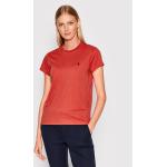 Przecenione Czerwone Koszulki polo damskie z krótkimi rękawami marki POLO RALPH LAUREN Big & Tall w rozmiarze S 