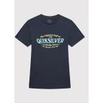 Przecenione Granatowe Koszulki dziecięce z krótkim rękawkiem marki Quiksilver 