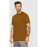 Przecenione Brązowe Koszulki polo męskie z krótkimi rękawami marki Selected Selected Homme w rozmiarze XL 