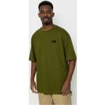 Zielone Koszulki oversize męskie z krótkimi rękawami bawełniane z okrągłym dekoltem marki The North Face w rozmiarze XL 