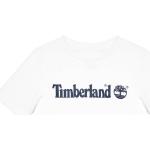 Przecenione Białe Koszulki dziecięce z krótkim rękawkiem marki Timberland 