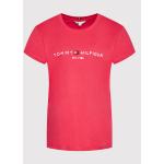 Przecenione Różowe Koszulki polo damskie z krótkimi rękawami marki Tommy Hilfiger w rozmiarze 3 XL 