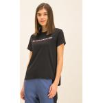 Przecenione Czarne Koszulki polo damskie z krótkimi rękawami marki Tommy Hilfiger Sport w rozmiarze XS 