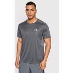 Przecenione Szare Koszulki sportowe męskie z krótkimi rękawami marki Under Armour w rozmiarze L 