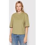 Zielone Eko Koszulki oversize damskie z krótkimi rękawami marki Urban Classics w rozmiarze XS 