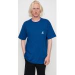 Przecenione Niebieskie Koszulki męskie z krótkimi rękawami bawełniane marki Vans w rozmiarze S 