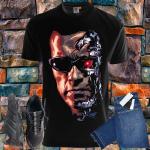 T-shirt z nadrukiem filmu Arnold Terminator