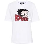Białe Koszulki z krótkimi rękawami pin up marki D'squared2 w rozmiarze M Betty Boop 