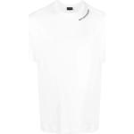 Białe Koszulki z nadrukiem męskie z krótkimi rękawami marki Emporio Armani w rozmiarze XL 