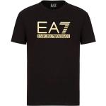 Czarne Koszulki męskie z krótkimi rękawami marki Emporio Armani w rozmiarze XL 