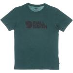 Zielone Koszulki z krótkimi rękawami marki FJÄLLRÄVEN w rozmiarze L 