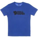 Niebieskie Koszulki z krótkimi rękawami marki FJÄLLRÄVEN w rozmiarze XL 