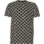 Czarne Koszulki męskie z krótkimi rękawami bawełniane marki Karl Lagerfeld w rozmiarze S 