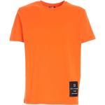 Pomarańczowe Koszulki męskie z krótkimi rękawami bawełniane marki Karl Lagerfeld w rozmiarze M 