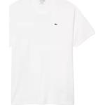 Białe Bluzki męskie z krótkimi rękawami marki Lacoste w rozmiarze XL 
