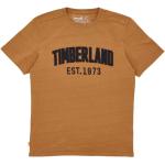Brązowe Koszulki męskie z krótkimi rękawami marki Timberland w rozmiarze XL 