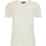 Białe Koszulki damskie z krótkimi rękawami eleganckie marki Tommy Hilfiger w rozmiarze XS 