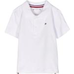 Białe Koszulki polo męskie z krótkimi rękawami marki Tommy Hilfiger 
