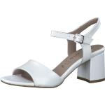 Białe Sandały skórzane damskie na lato marki Tamaris w rozmiarze 41 