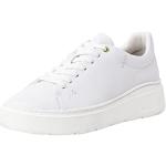 Białe Sneakersy sznurowane damskie z wyjmowanymi wkładkami marki Tamaris w rozmiarze 36 