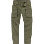 Zielone Eleganckie spodnie męskie Tapered fit bawełniane o szerokości 30 o długości 32 marki G-Star 
