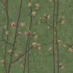Zielone Tapety na flizelinie z motywem kwiatów 