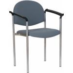 tapicerowane krzesło biurowe z podłokietnikami styl pd
