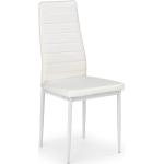 Srebrne Krzesła stylowe tapicerowane w nowoczesnym stylu ze skóry syntetycznej marki Profeos.eu 